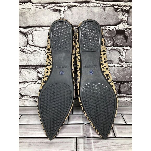 Rothy’s The Point Leopard Cheetah Print Fabric Pointed Ballet Flats Women Sz 9.5 - Picture 11 of 16